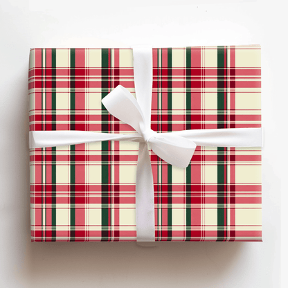 Candy Cane Tarten - Wrapping Paper - Aspen & Arlo