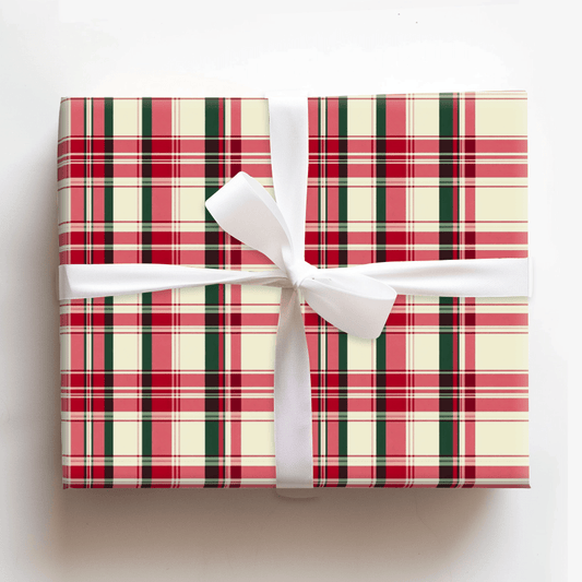 Candy Cane Tarten - Wrapping Paper - Aspen & Arlo