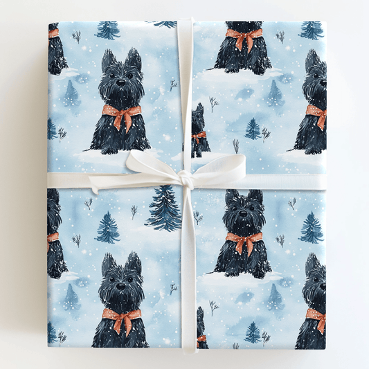 Yule Scottie - Wrapping Paper - Aspen & Arlo