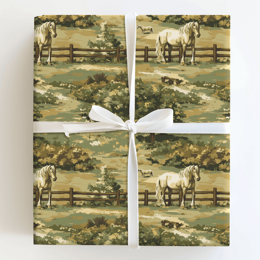 Mustang Morning - Wrapping Paper - Aspen & Arlo