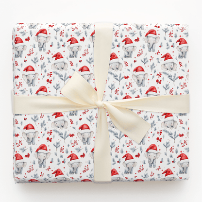 Santa Hat Stompers - Wrapping Paper - Aspen & Arlo