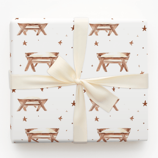 Away in the Manger - Wrapping Paper - Aspen & Arlo