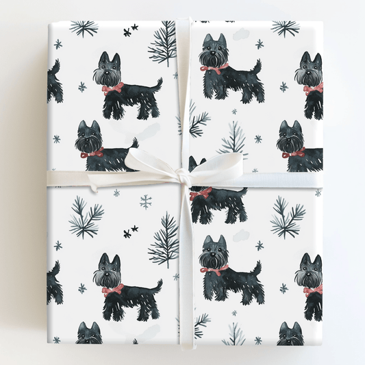 Merry Scottie Mingle - Wrapping Paper - Aspen & Arlo