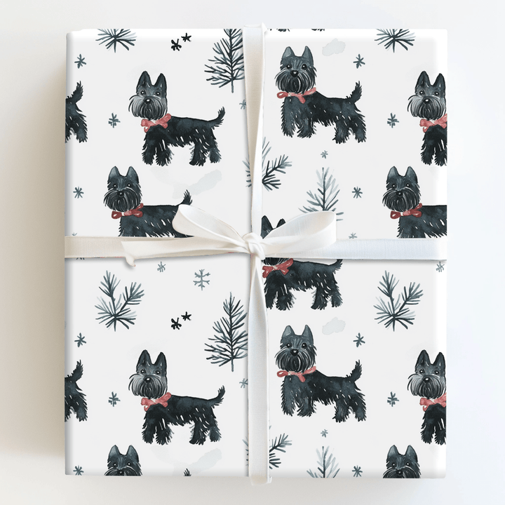 Merry Scottie Mingle - Wrapping Paper - Aspen & Arlo