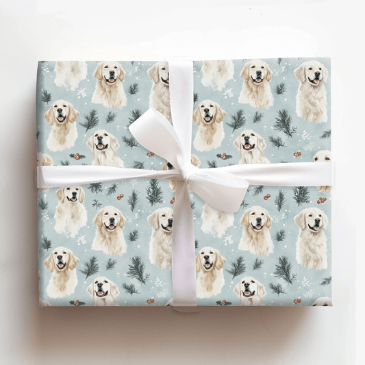 Frosted Golden Dreams - Wrapping Paper - Aspen & Arlo