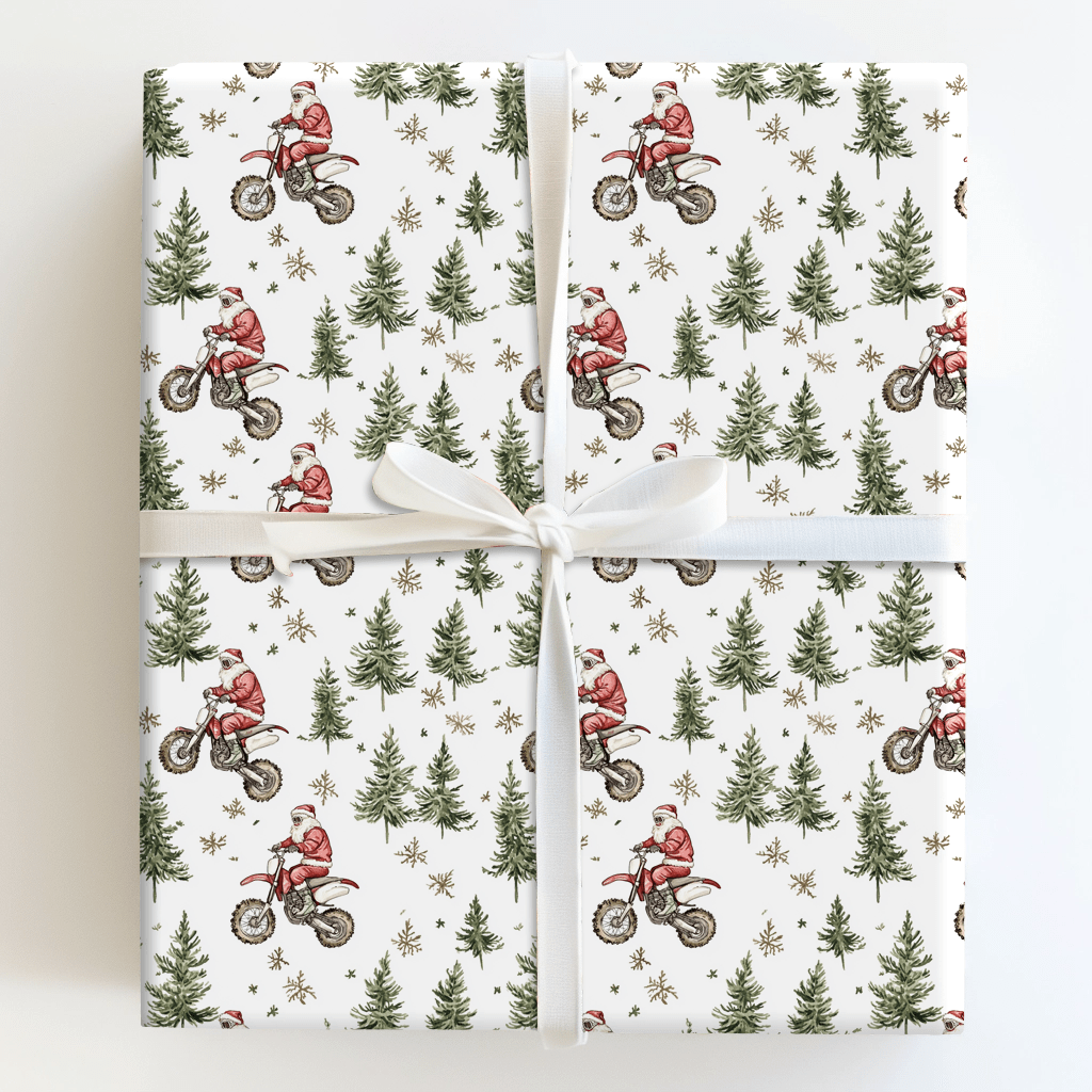 Wheelie Good Tidings - Wrapping Paper - Aspen & Arlo