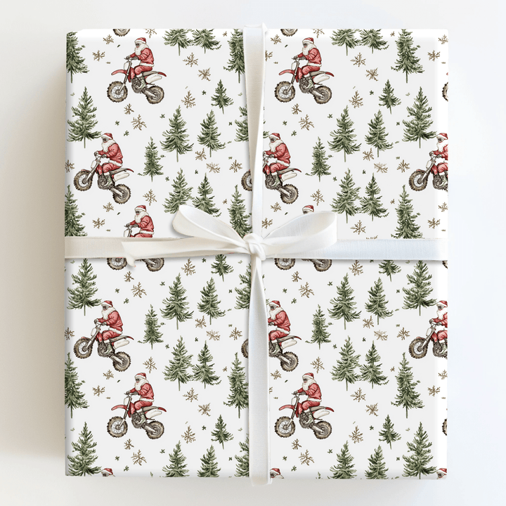 Wheelie Good Tidings - Wrapping Paper - Aspen & Arlo