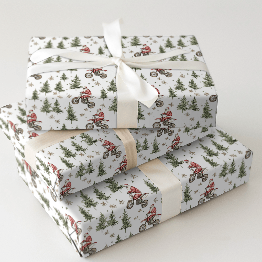 Wheelie Good Tidings - Wrapping Paper - Aspen & Arlo