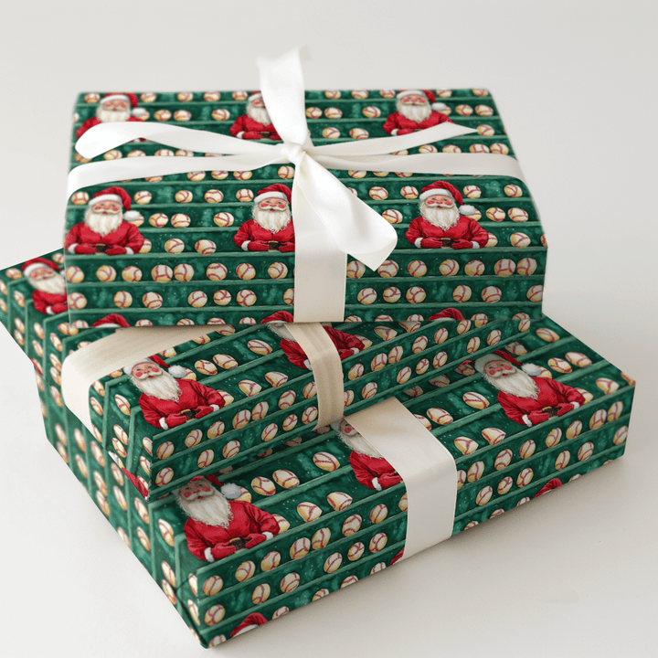 Santa Dugout - Wrapping Paper - Aspen & Arlo