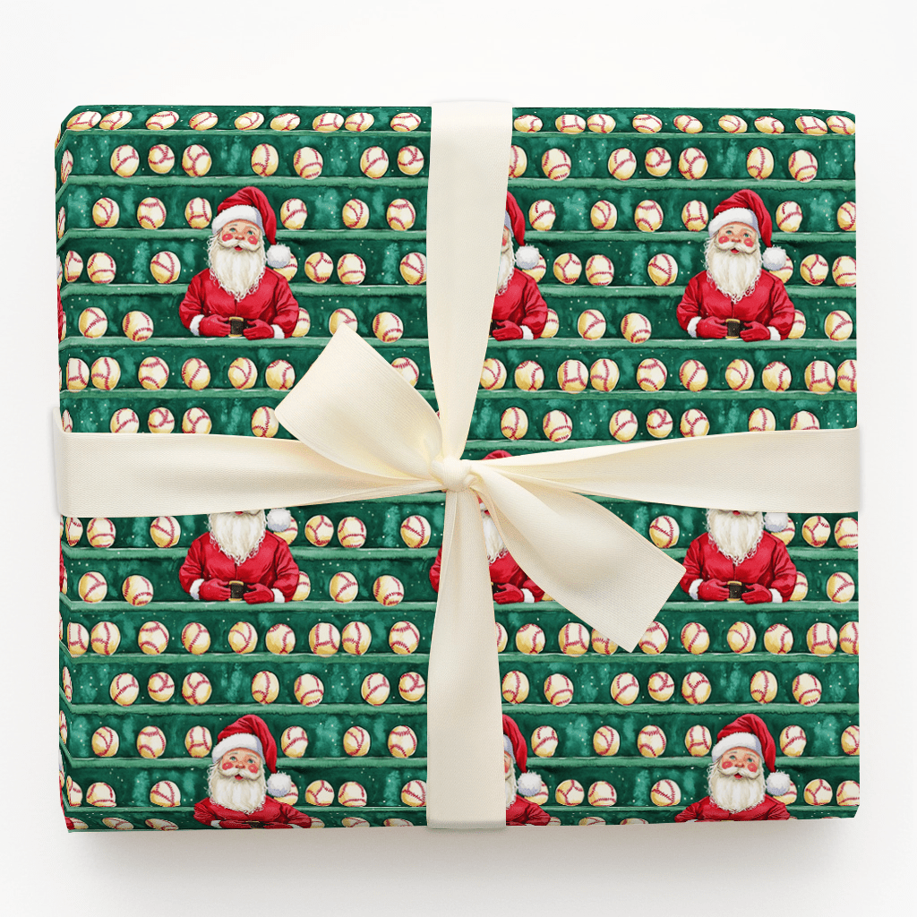 Santa Dugout - Wrapping Paper - Aspen & Arlo