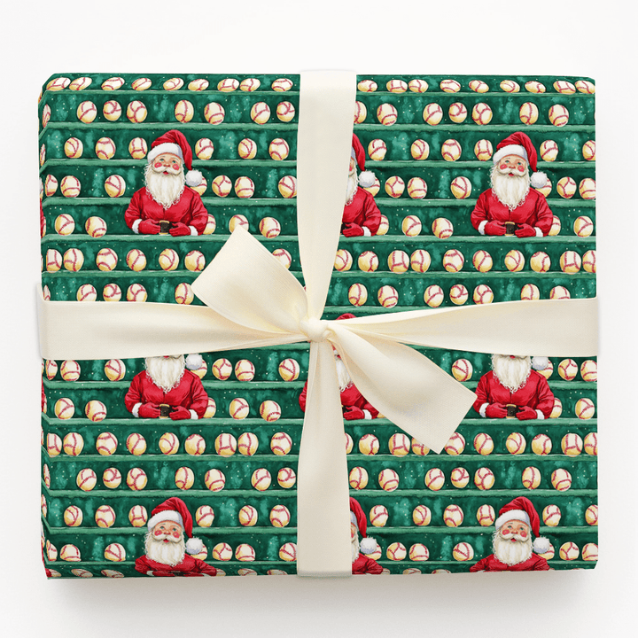 Santa Dugout - Wrapping Paper - Aspen & Arlo