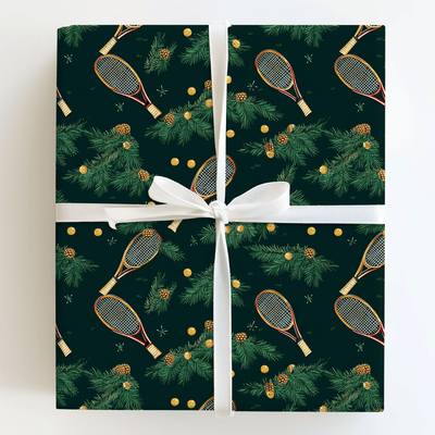 Evergreen Racket - Wrapping Paper - Aspen & Arlo