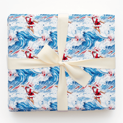 Surf's Up, Santa - Wrapping Paper - Aspen & Arlo