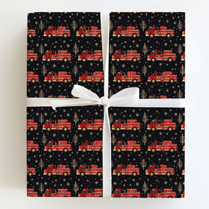 Flame on Kringle Ave - Wrapping Paper - Aspen & Arlo