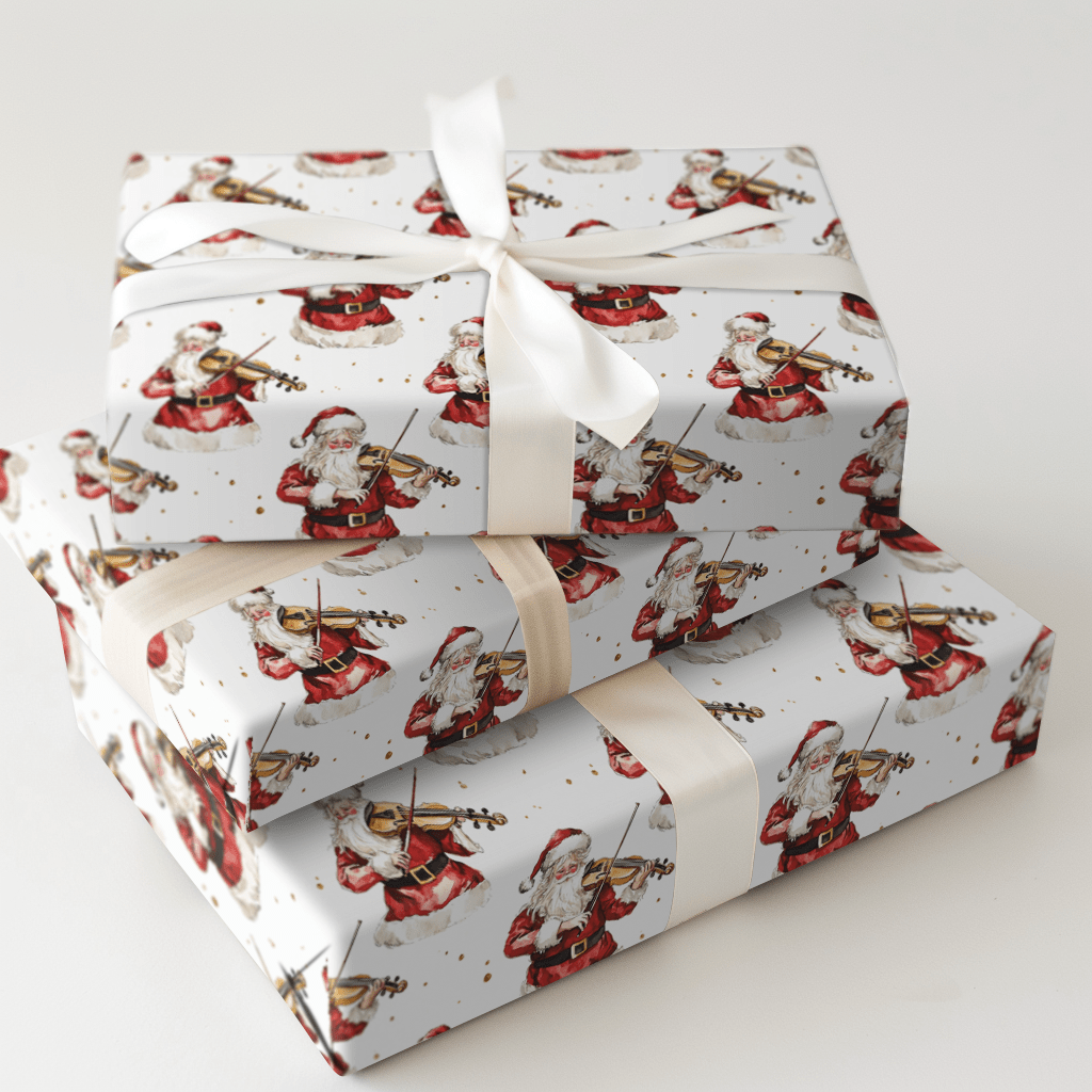 Jolly Jingle and Strings - Wrapping Paper - Aspen & Arlo