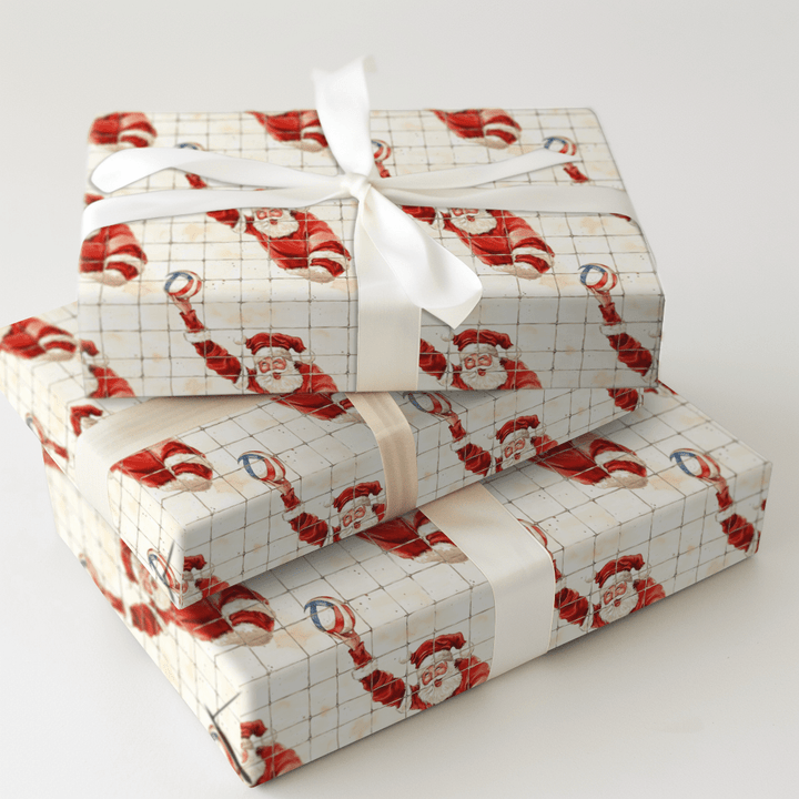 North Pole Net Game - Wrapping Paper - Aspen & Arlo