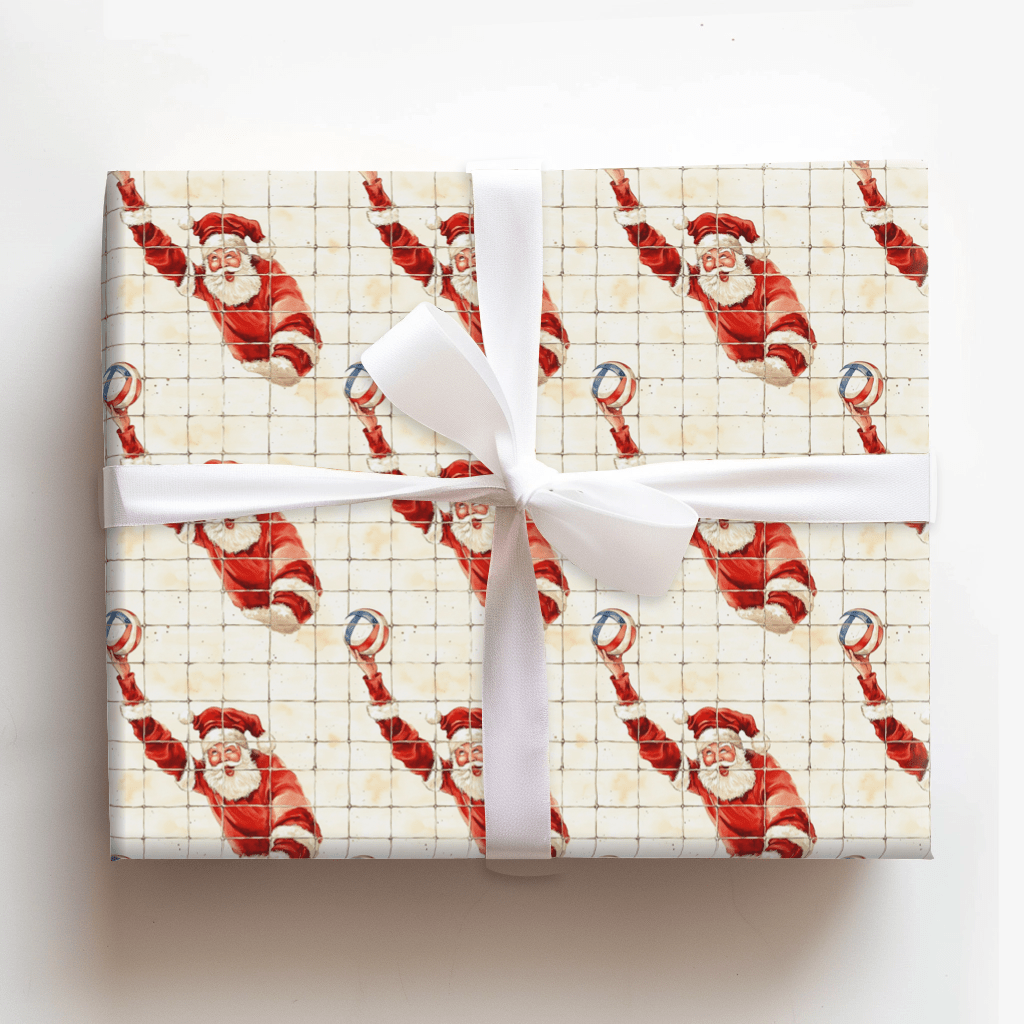 North Pole Net Game - Wrapping Paper - Aspen & Arlo