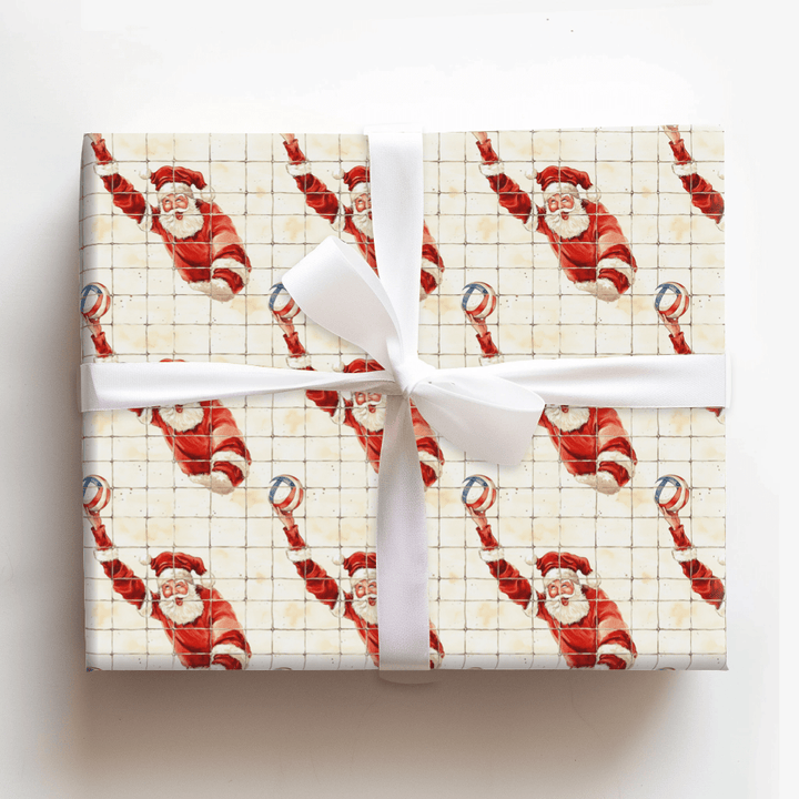 North Pole Net Game - Wrapping Paper - Aspen & Arlo
