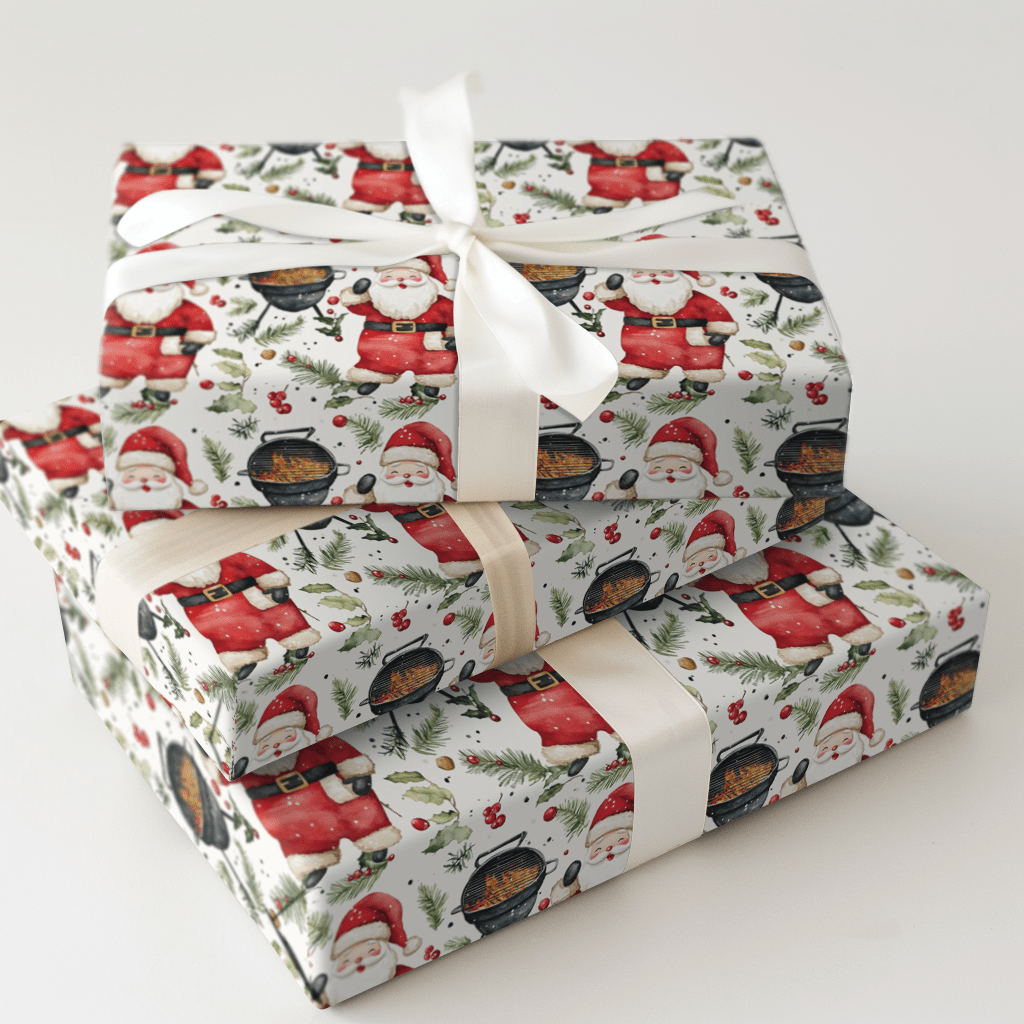 North Pole BBQ - Wrapping Paper - Aspen & Arlo