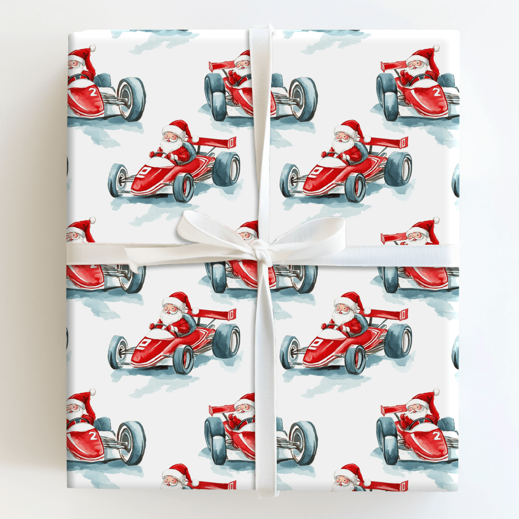 Racing Sleigh - Wrapping Paper - Aspen & Arlo