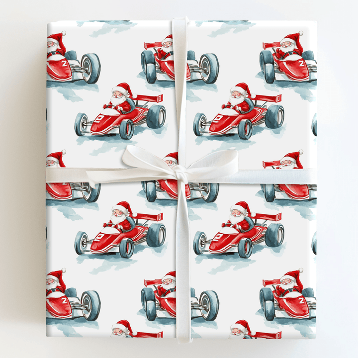 Racing Sleigh - Wrapping Paper - Aspen & Arlo