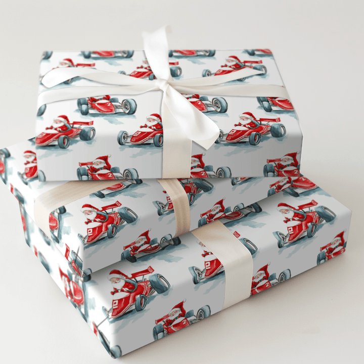 Racing Sleigh - Wrapping Paper - Aspen & Arlo