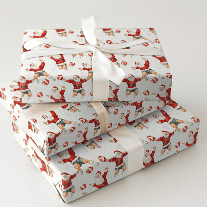 Santa's Snowy Set - Wrapping Paper - Aspen & Arlo