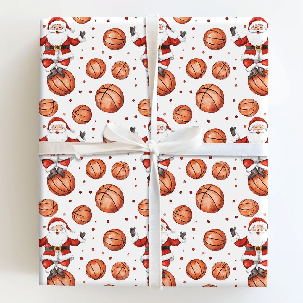 Hoop Saint Nick - Wrapping Paper - Aspen & Arlo