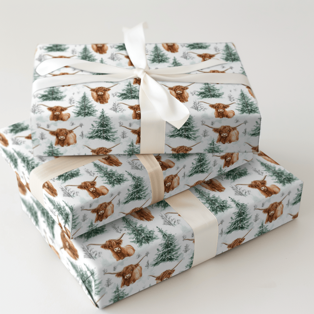 Frosty Cow - tails - Wrapping Paper - Aspen & Arlo