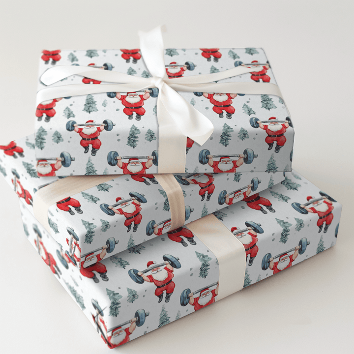 Santa's Holiday Pump - Wrapping Paper - Aspen & Arlo