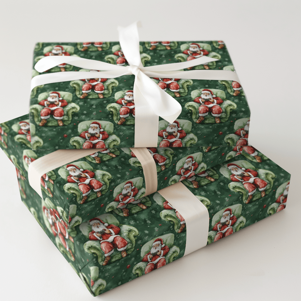 Santa Gamer - Wrapping Paper - Aspen & Arlo