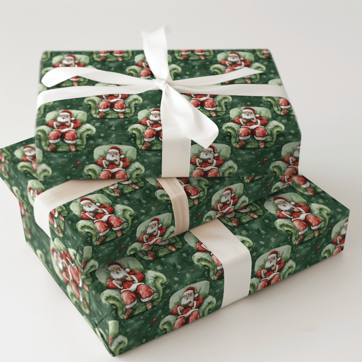 Santa Gamer - Wrapping Paper - Aspen & Arlo