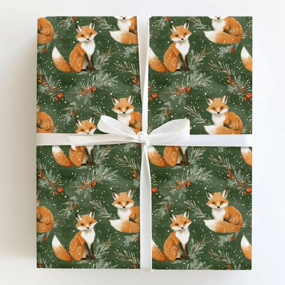 Fox in a Fur Coat - Wrapping Paper - Aspen & Arlo