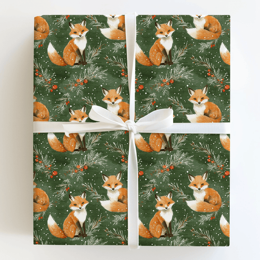 Fox in a Fur Coat - Wrapping Paper - Aspen & Arlo
