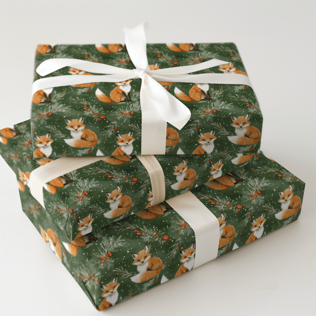 Fox in a Fur Coat - Wrapping Paper - Aspen & Arlo