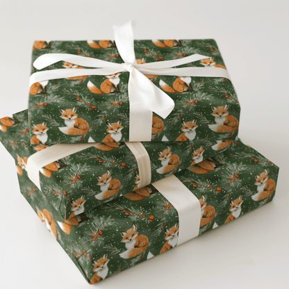 Fox in a Fur Coat - Wrapping Paper - Aspen & Arlo