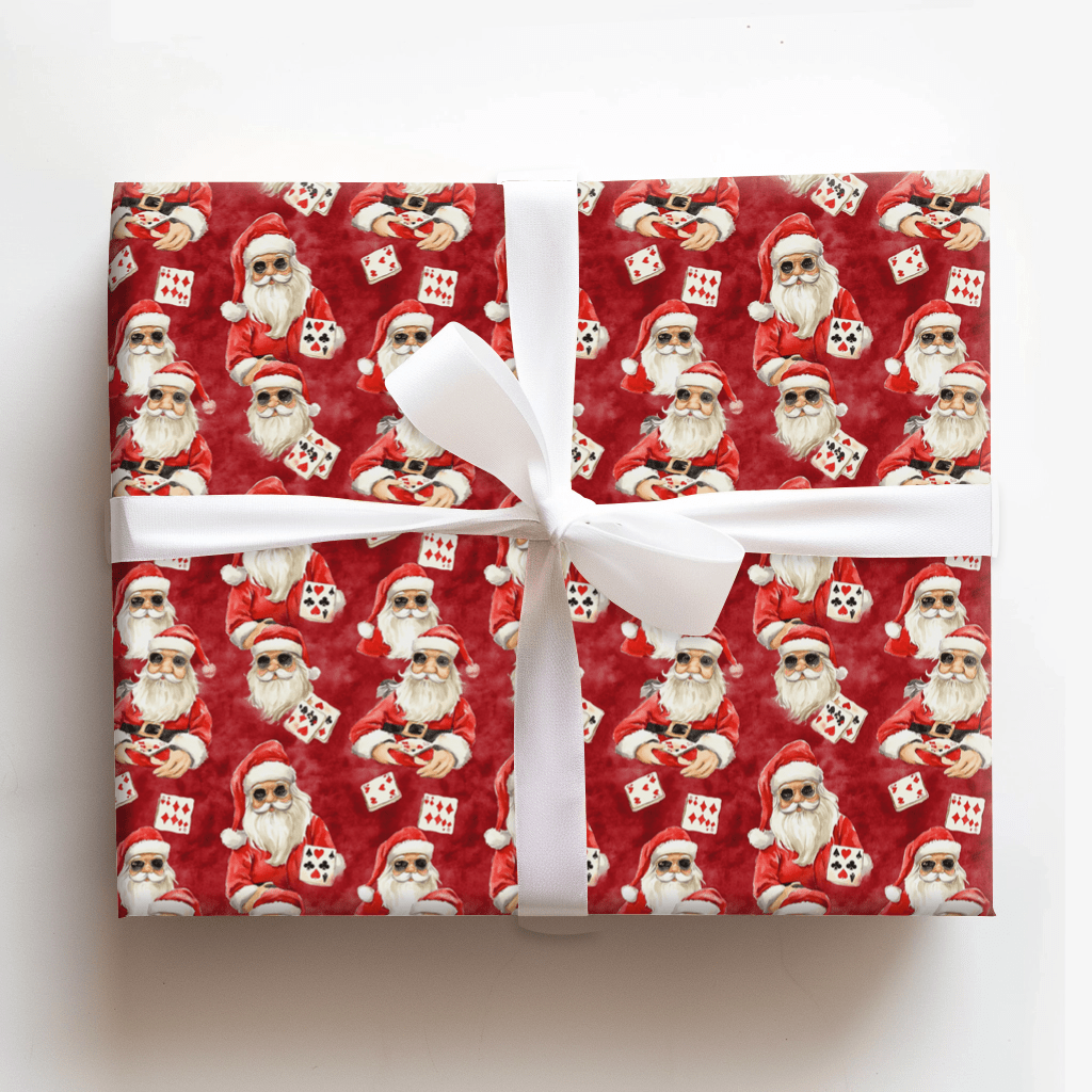 Santa's Hot Hand - Wrapping Paper - Aspen & Arlo