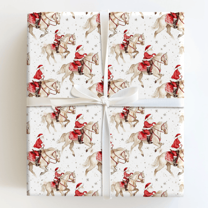 Hoofing It Santa - Wrapping Paper - Aspen & Arlo