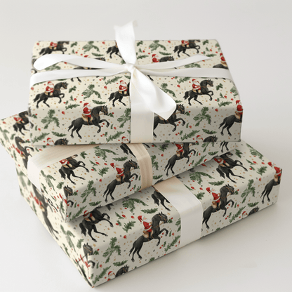 Jingle Jolly Santa - Wrapping Paper - Aspen & Arlo