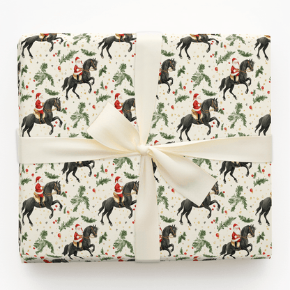 Jingle Jolly Santa - Wrapping Paper - Aspen & Arlo