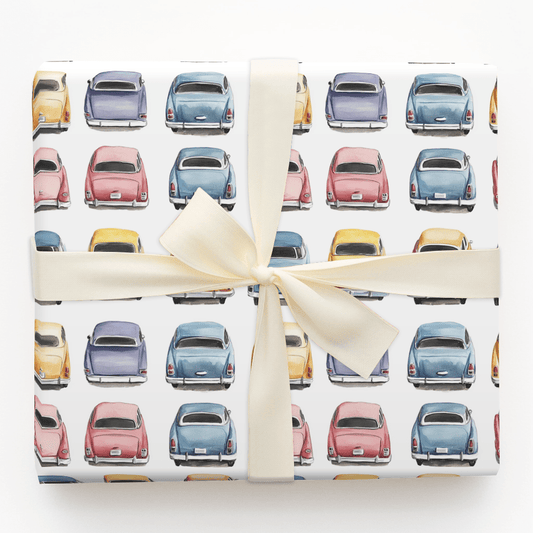 Vintage Porche - Wrapping Paper - Aspen & Arlo