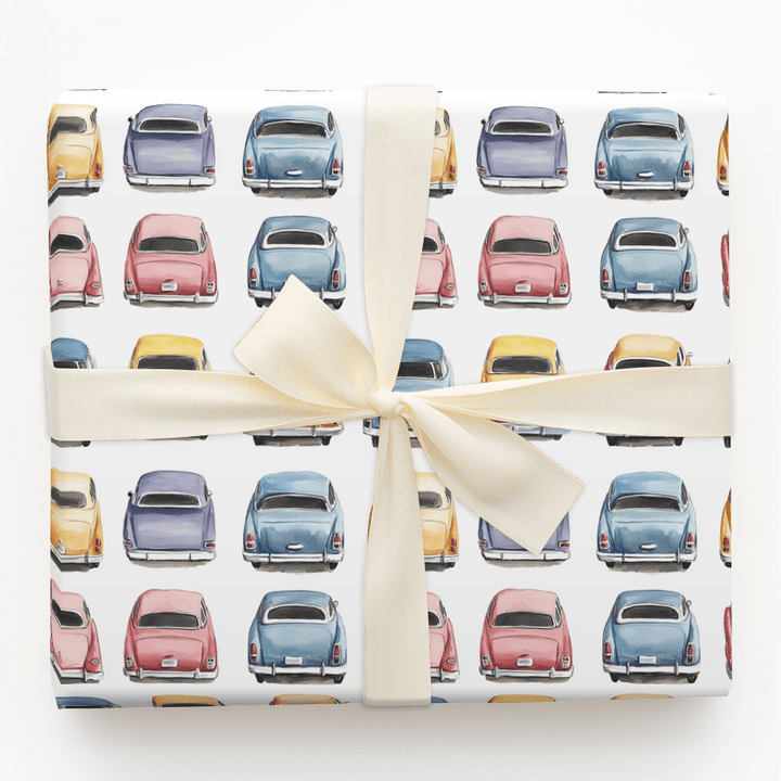 Vintage Porche - Wrapping Paper - Aspen & Arlo