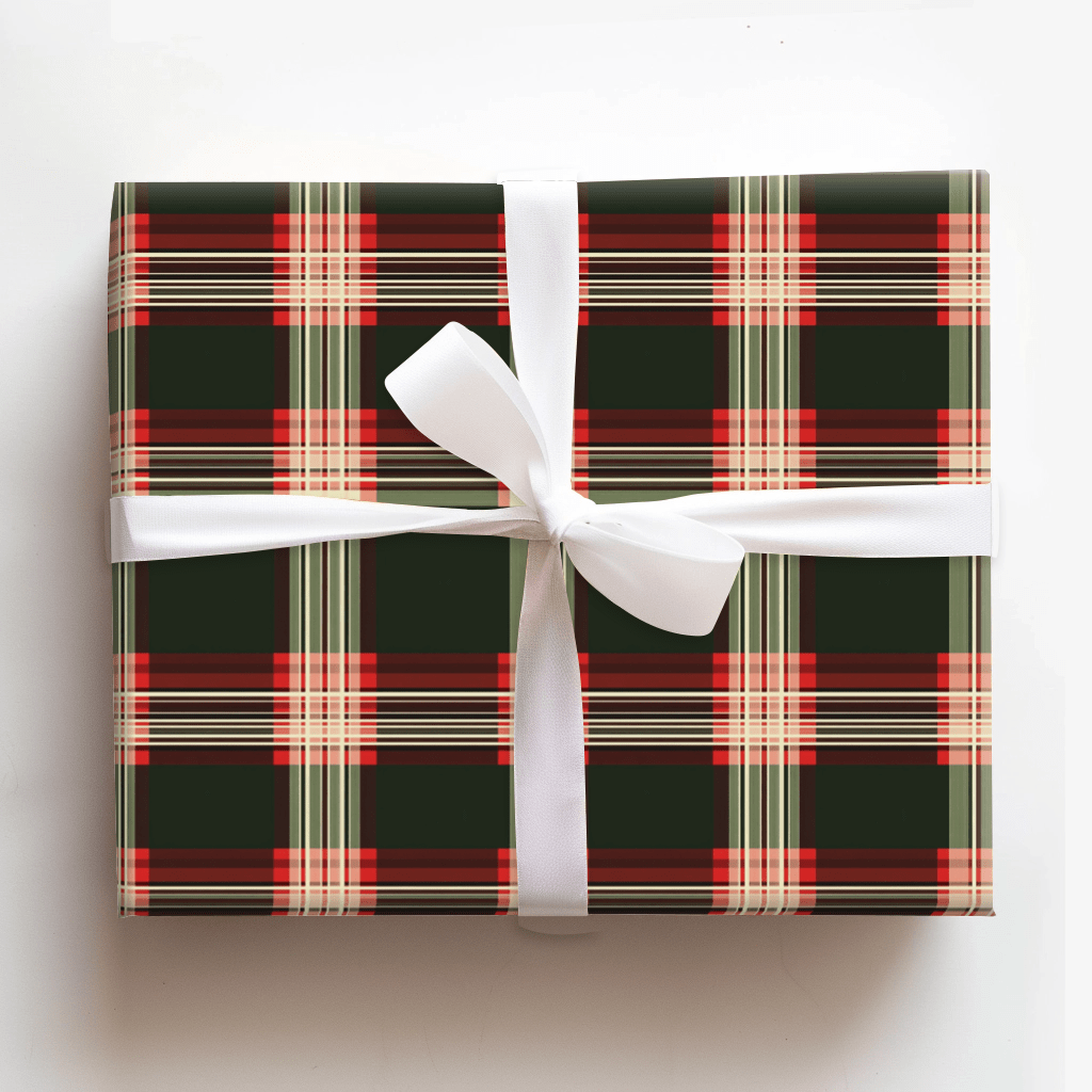 Evergreen Plaid - Wrapping Paper - Aspen & Arlo