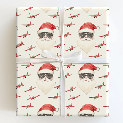 Flying Claus - Wrapping Paper - Aspen & Arlo