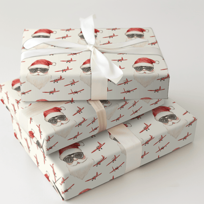 Flying Claus - Wrapping Paper - Aspen & Arlo