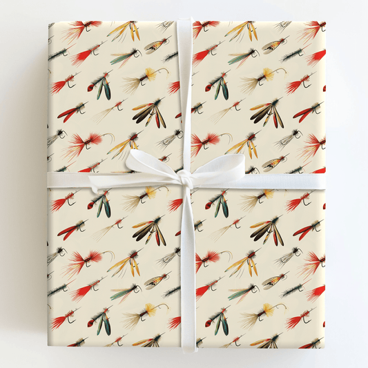 Fly Fishing Away - Wrapping Paper - Aspen & Arlo