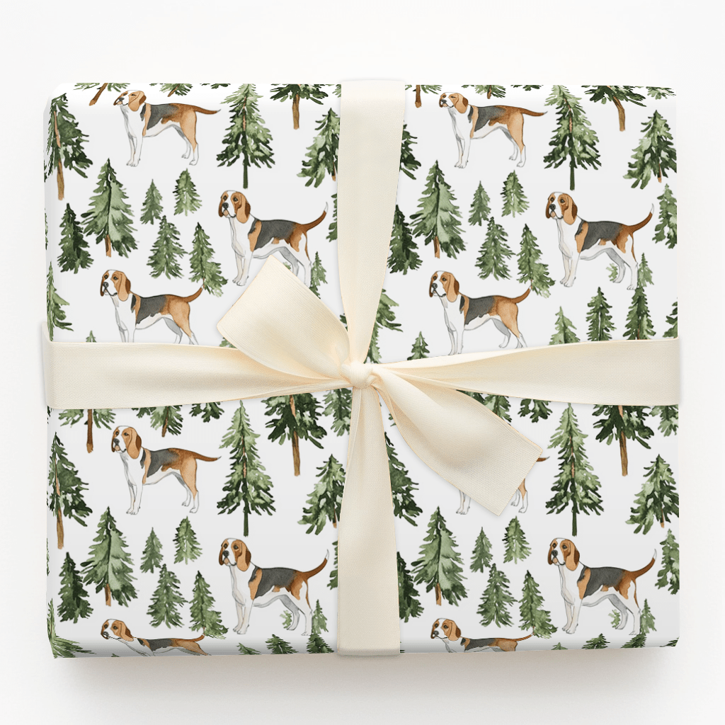 Snow Day for Coonhounds - Wrapping Paper - Aspen & Arlo