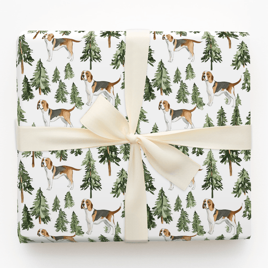 Snow Day for Coonhounds - Wrapping Paper - Aspen & Arlo