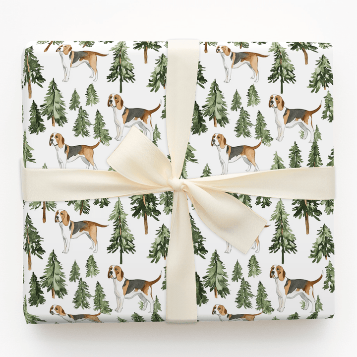 Snow Day for Coonhounds - Wrapping Paper - Aspen & Arlo