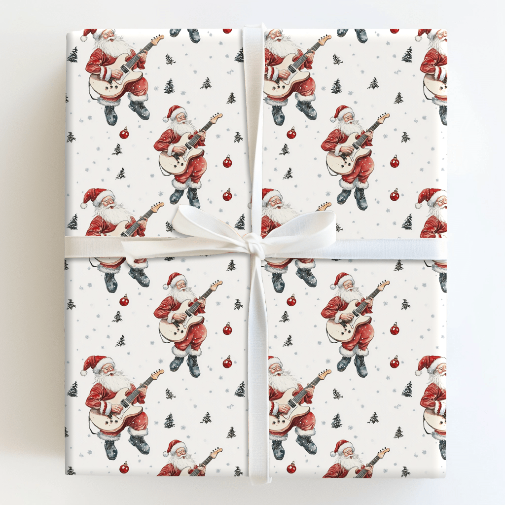 String Sleigh Santa - Wrapping Paper - Aspen & Arlo